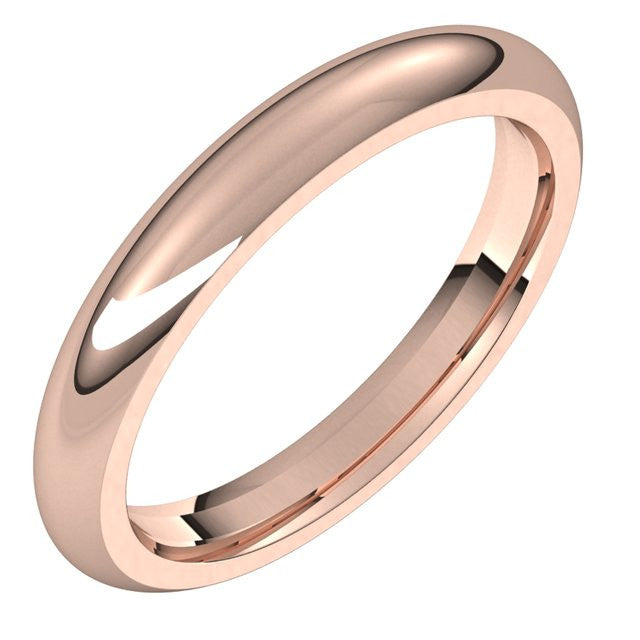 3mm Comfort Fit Heavy Weight Wedding Band