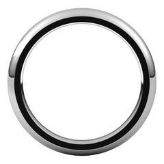 3mm Platinum Comfort Fit Heavy Weight Wedding Band