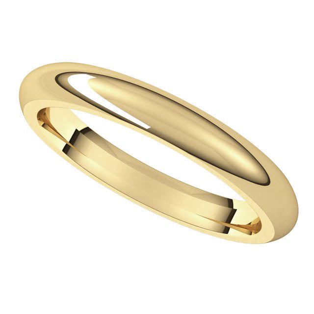 3mm Comfort Fit Heavy Weight Wedding Band