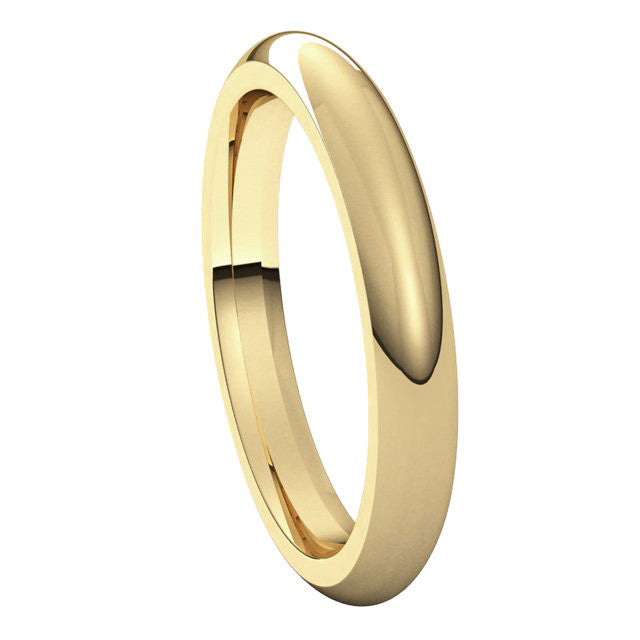 3mm Comfort Fit Heavy Weight Wedding Band