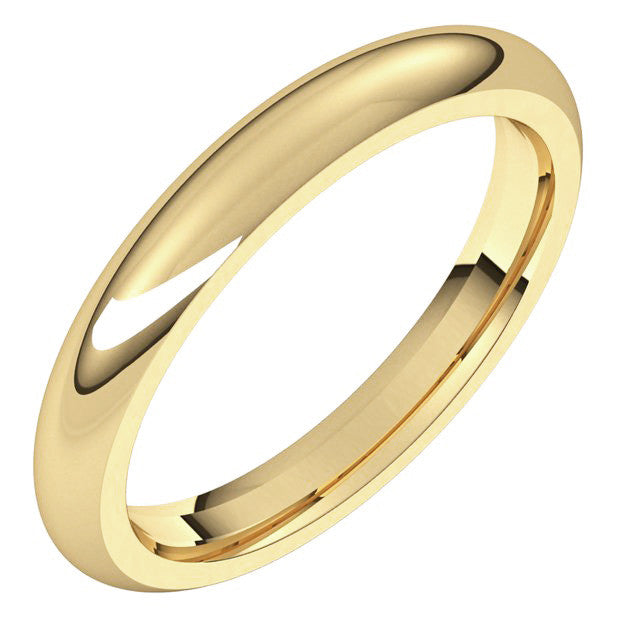 3mm Comfort Fit Heavy Weight Wedding Band