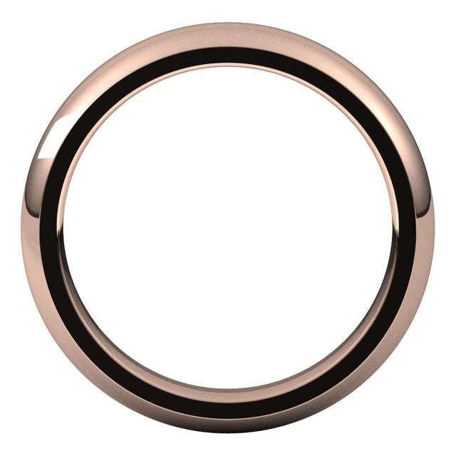 4mm Comfort Fit Heavy Weight Wedding Band