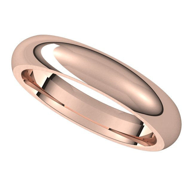 4mm Comfort Fit Heavy Weight Wedding Band