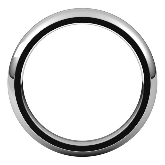 4mm Platinum Comfort Fit Heavy Weight Wedding Band