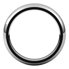 4mm Platinum Comfort Fit Heavy Weight Wedding Band