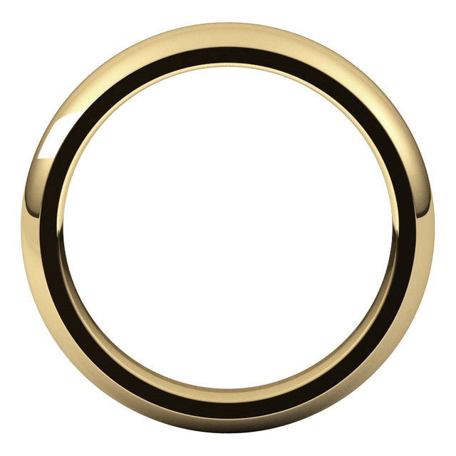 4mm Comfort Fit Heavy Weight Wedding Band