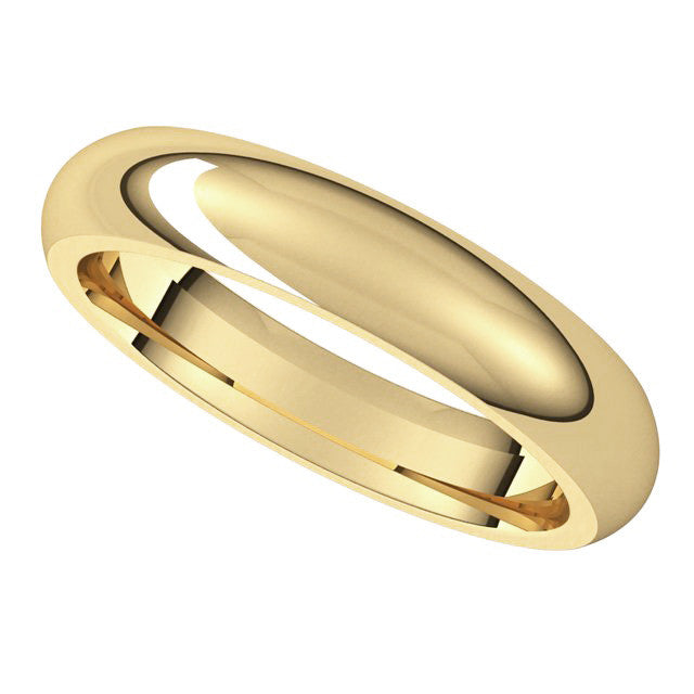 4mm Comfort Fit Heavy Weight Wedding Band