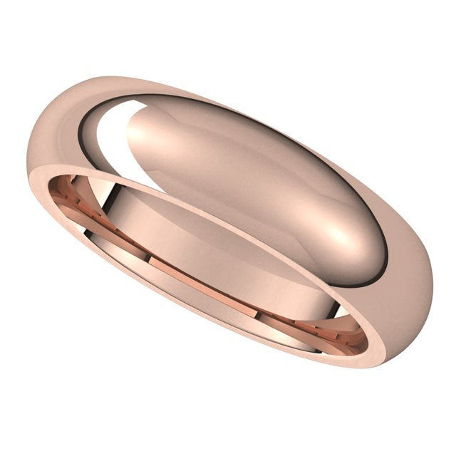 5mm Comfort Fit Heavy Weight Wedding Band