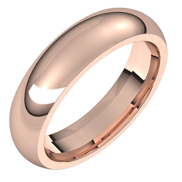 5mm Comfort Fit Heavy Weight Wedding Band