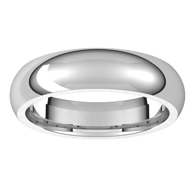 5mm Platinum Comfort Fit Heavy Weight Wedding Band