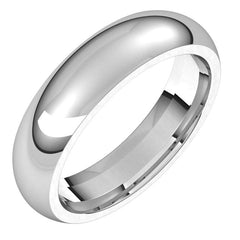 5mm Platinum Comfort Fit Heavy Weight Wedding Band