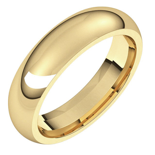 5mm Comfort Fit Heavy Weight Wedding Band