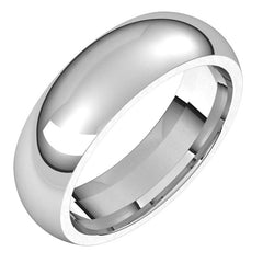 6mm Comfort Fit Heavy Weight Wedding Band