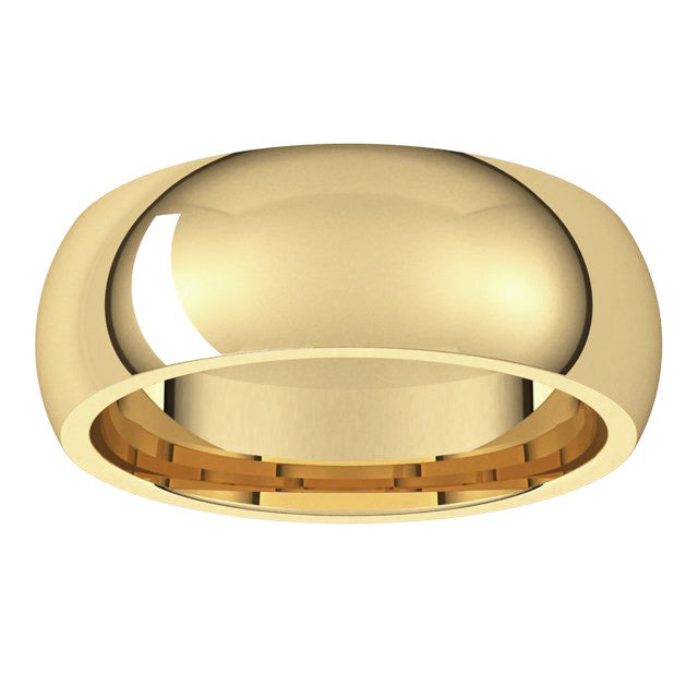 7mm Comfort Fit Heavy Weight Wedding Band