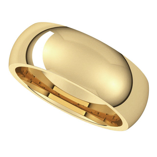 7mm Comfort Fit Heavy Weight Wedding Band