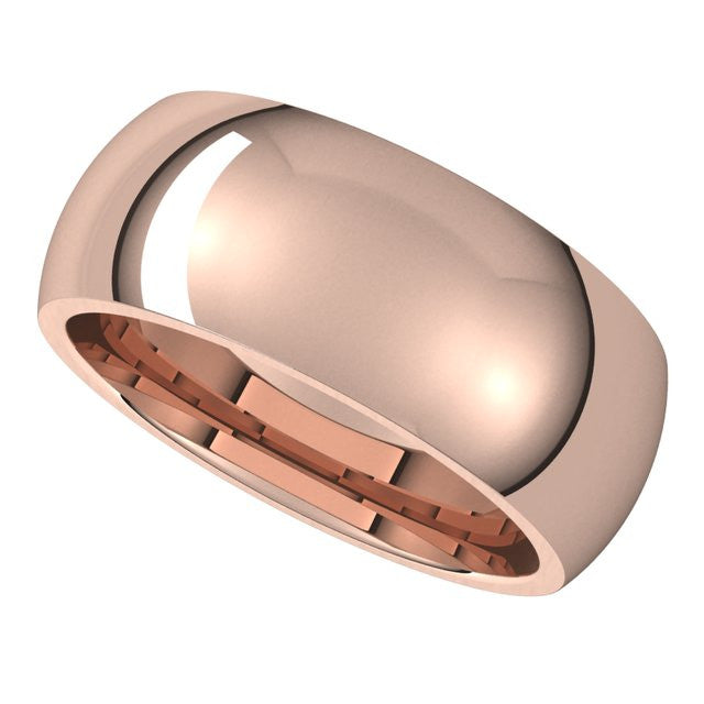 8mm Comfort Fit Heavy Weight Wedding Band