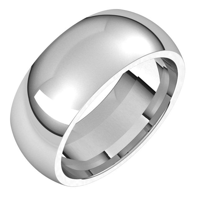 8mm Platinum Comfort Fit Heavy Weight Wedding Band