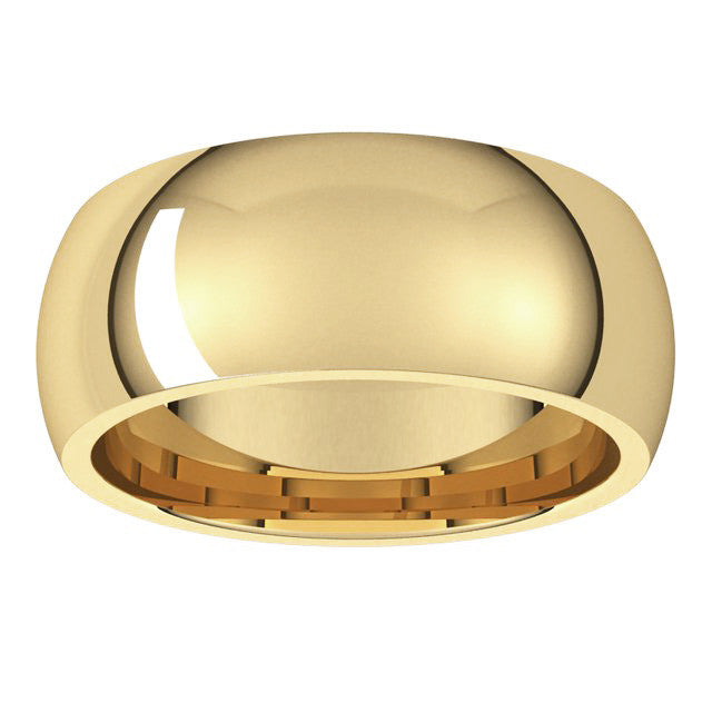 8mm Comfort Fit Heavy Weight Wedding Band