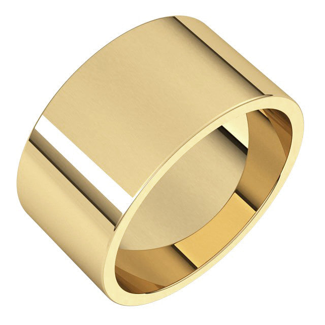 10mm Flat Wedding Band