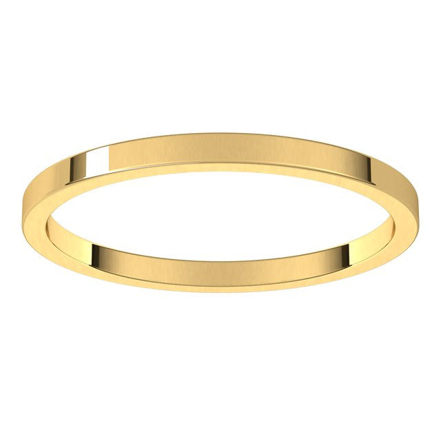 1.5mm Flat Wedding Band