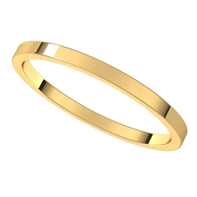 1.5mm Flat Wedding Band