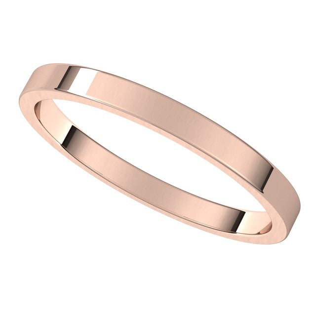 2mm Flat Wedding Band