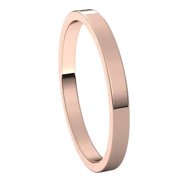 2mm Flat Wedding Band