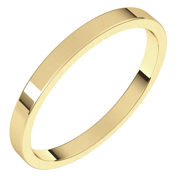2mm Flat Wedding Band