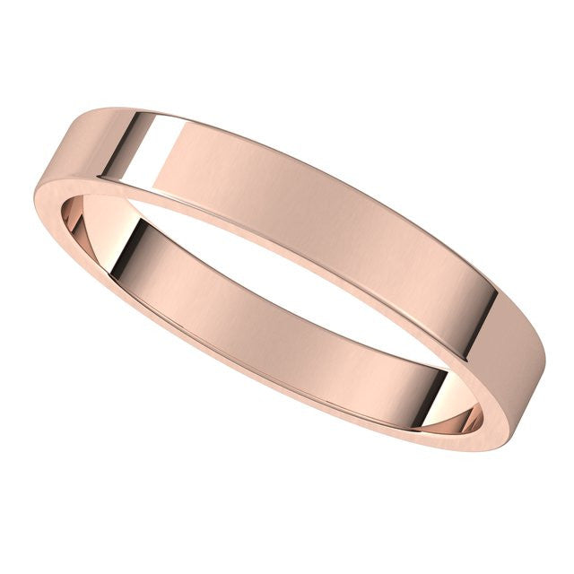3mm Flat Wedding Band