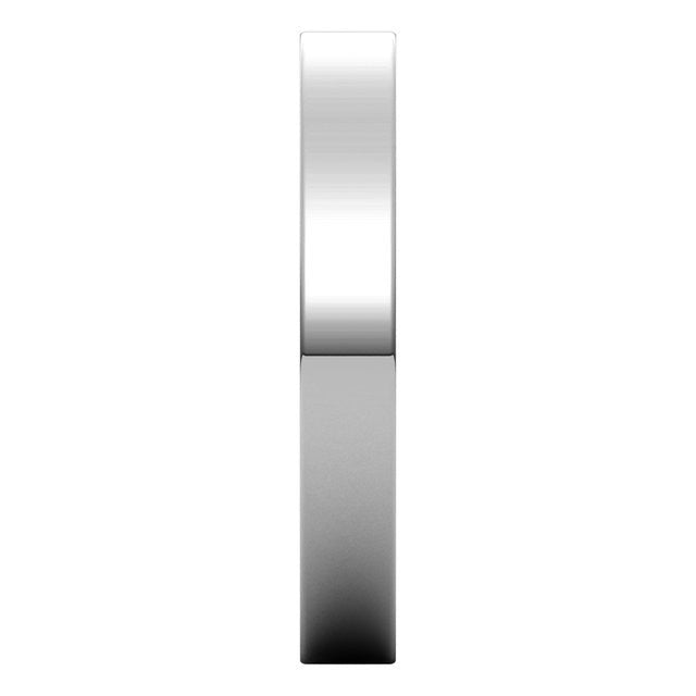 3mm Platinum Flat Wedding Band