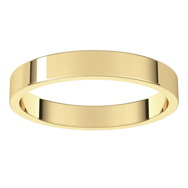 3mm Flat Wedding Band