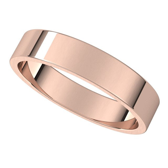 4mm Flat Wedding Band