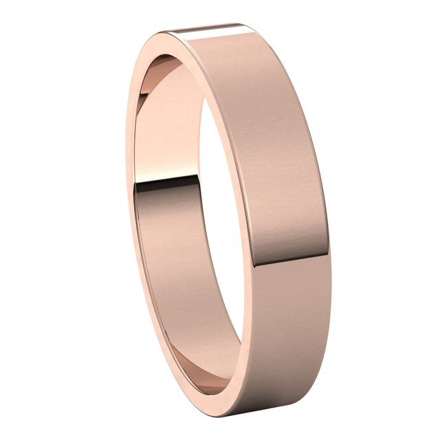 4mm Flat Wedding Band