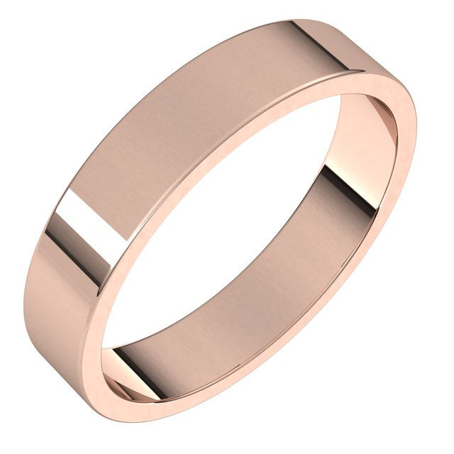 4mm Flat Wedding Band