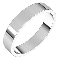 4mm Flat Wedding Band