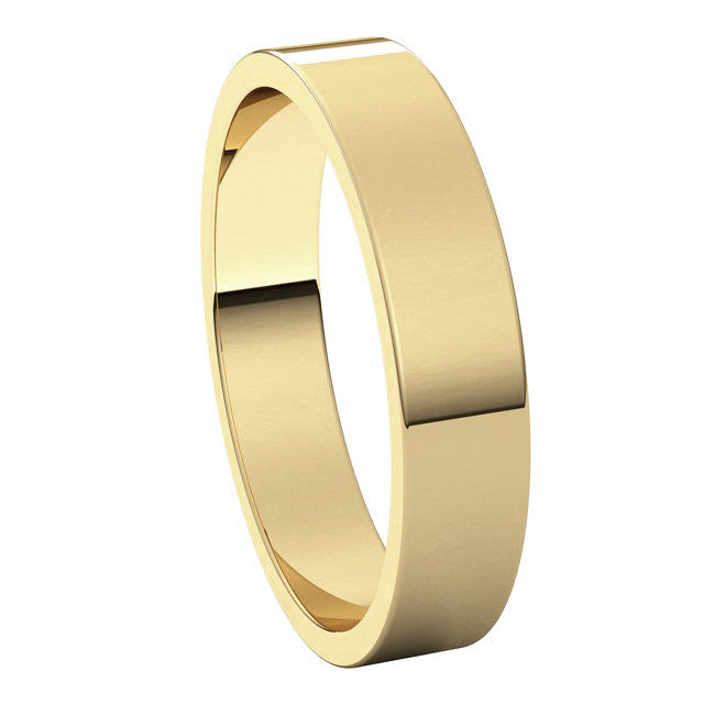 4mm Flat Wedding Band