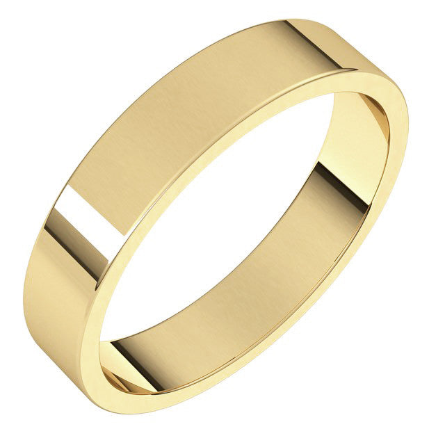 4mm Flat Wedding Band