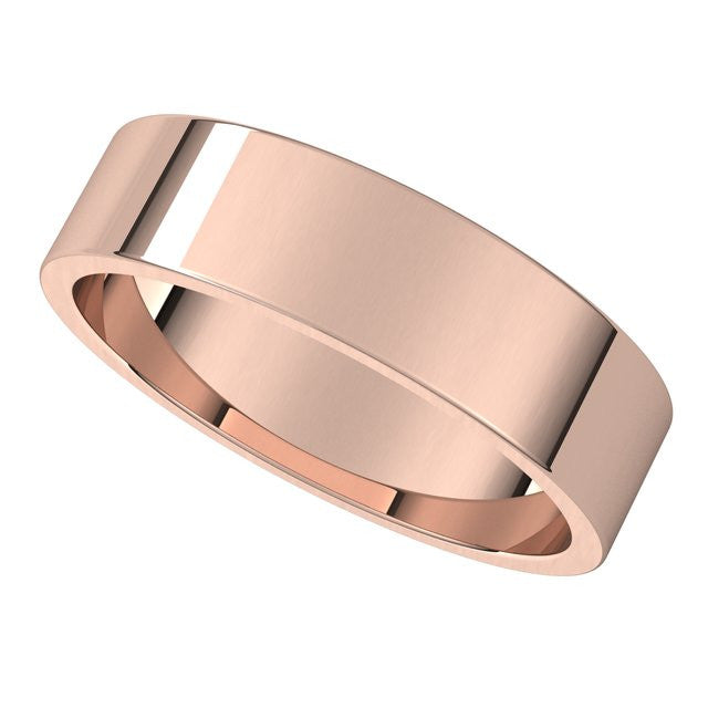 5mm Flat Wedding Band