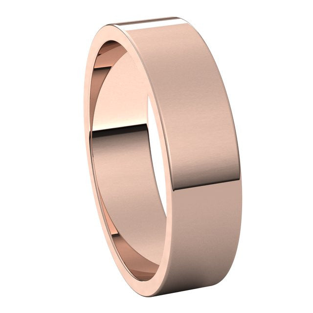 5mm Flat Wedding Band