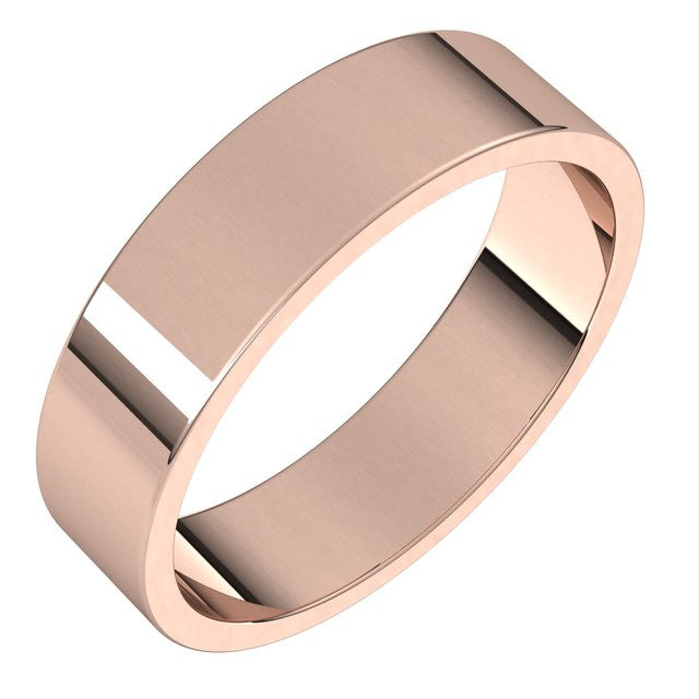 5mm Flat Wedding Band