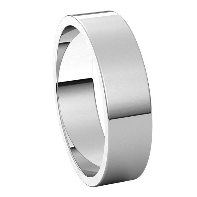 5mm Flat Wedding Band