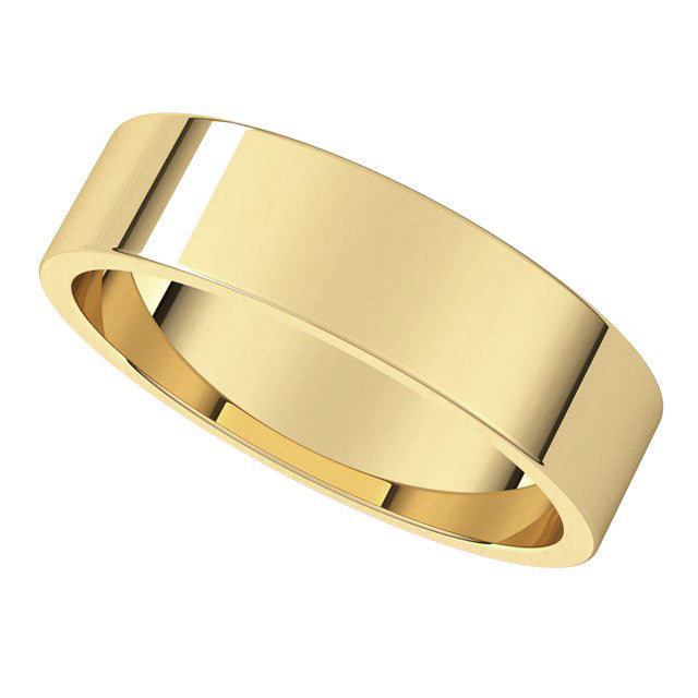5mm Flat Wedding Band
