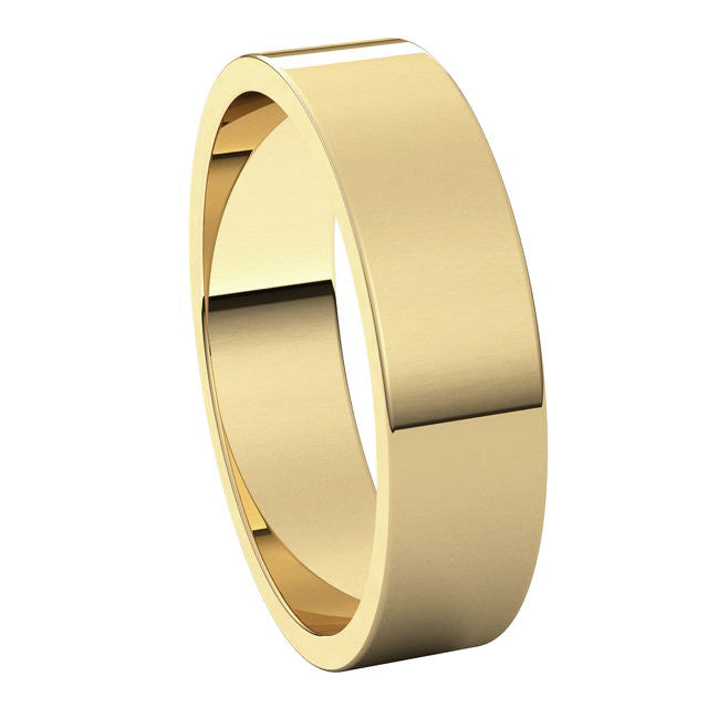5mm Flat Wedding Band