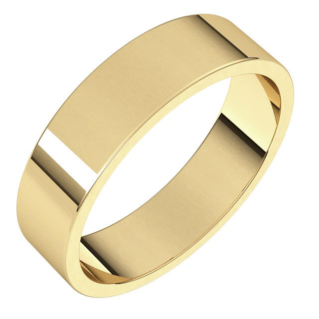 5mm Flat Wedding Band