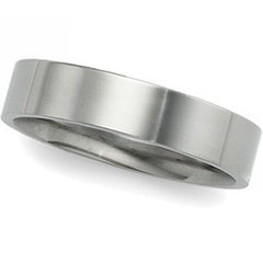 5mm Platinum Flat Wedding Band