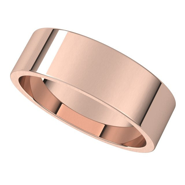 6mm Flat Wedding Band