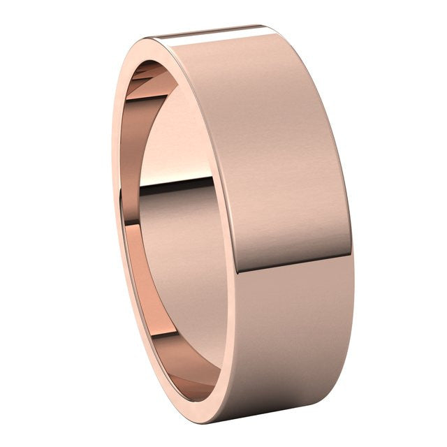 6mm Flat Wedding Band