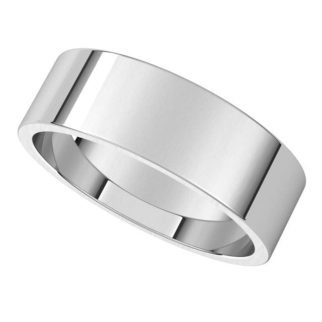 6mm Flat Wedding Band