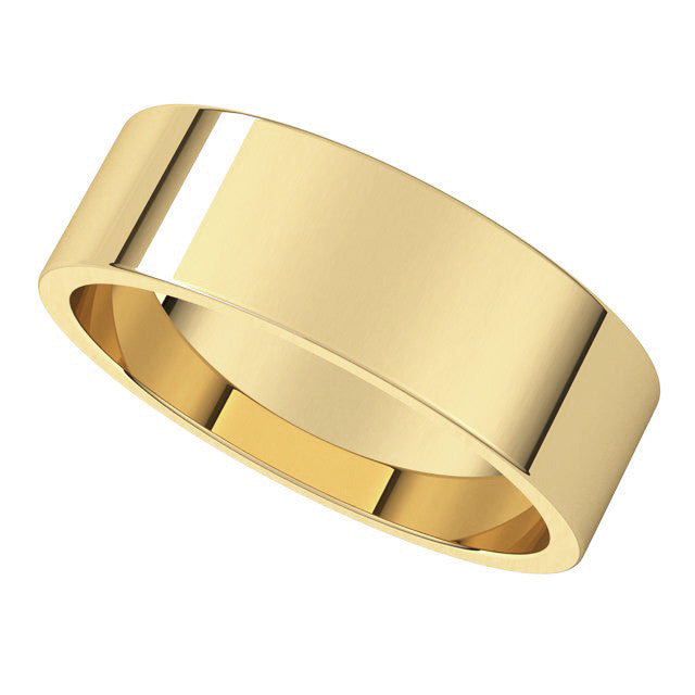 6mm Flat Wedding Band