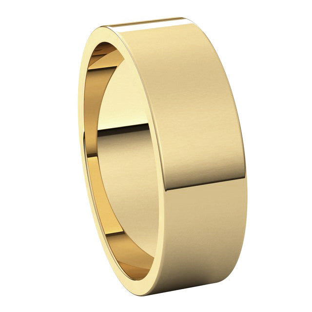 6mm Flat Wedding Band